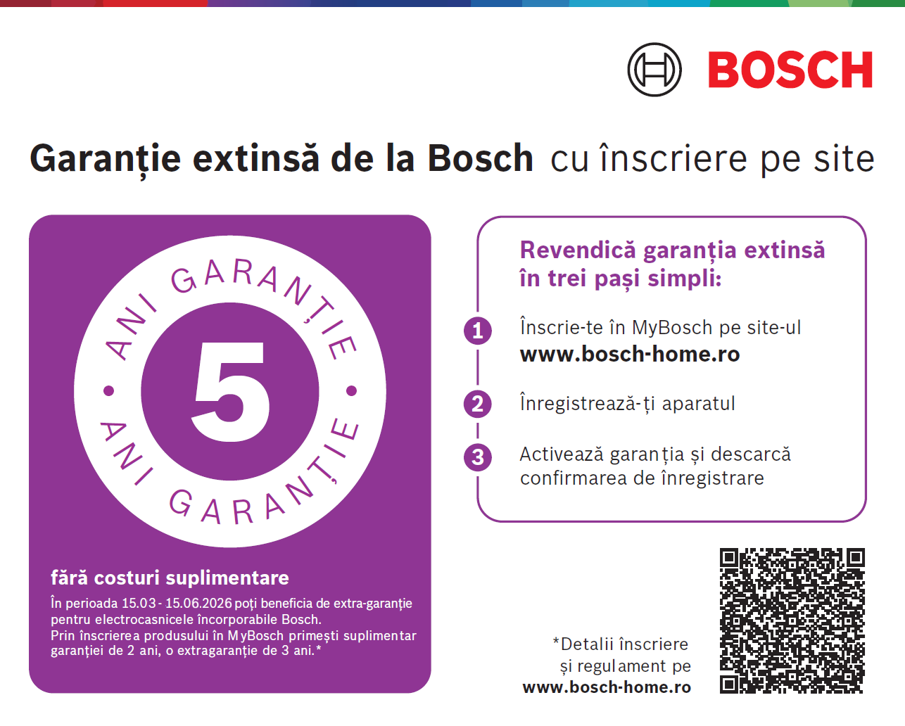 5 ani garantie la electrocasnicele incorporabile